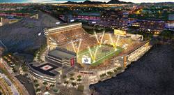 aerial view of the ASU stadium