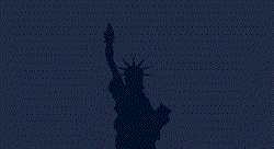 statue of liberty silhouette